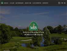 Tablet Screenshot of golfmaisonblanche.fr